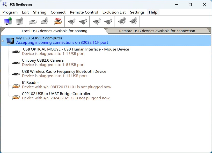 USB Redirector v6.12.0.3230破解版_USB重定向共享工具